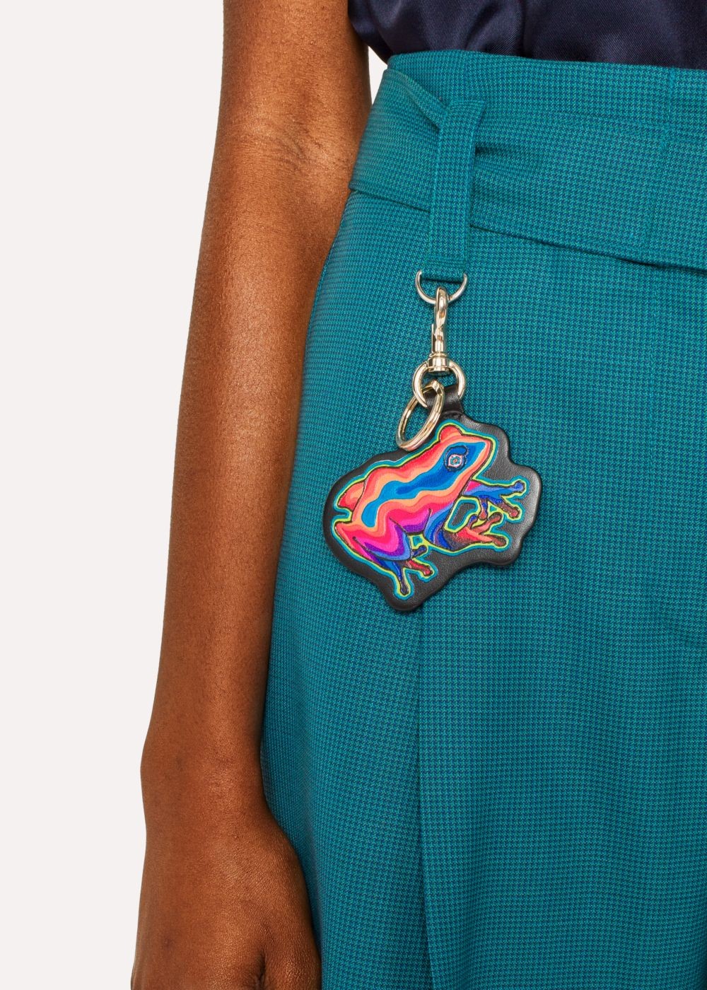 Paul Smith 'dreamer Frog' Leather Keyring Accessories Men