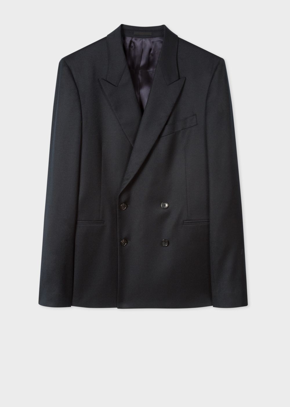 Paul Smith Men's Black Double-Breasted Wool Suit