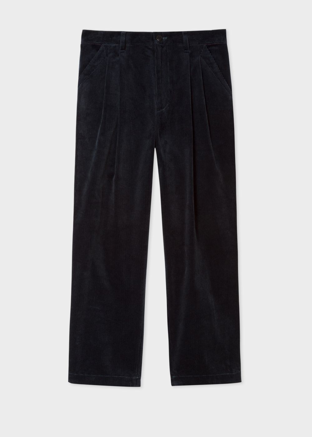 Paul Smith Men's Emerald Corduroy Red Ear Cropped Pants