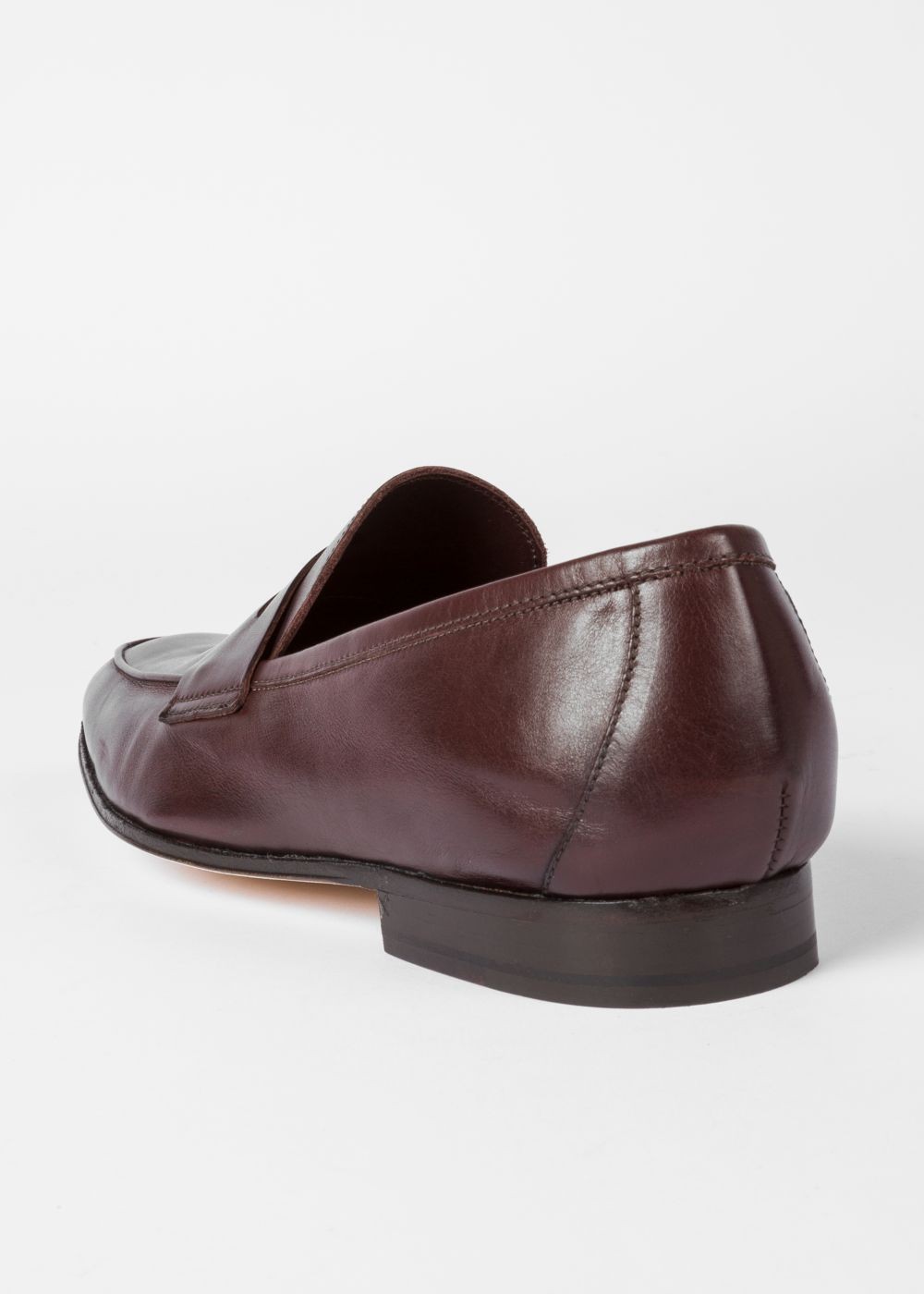 Paul Smith Mens's Damson Leather 'glynn' Penny Loafers Trainers