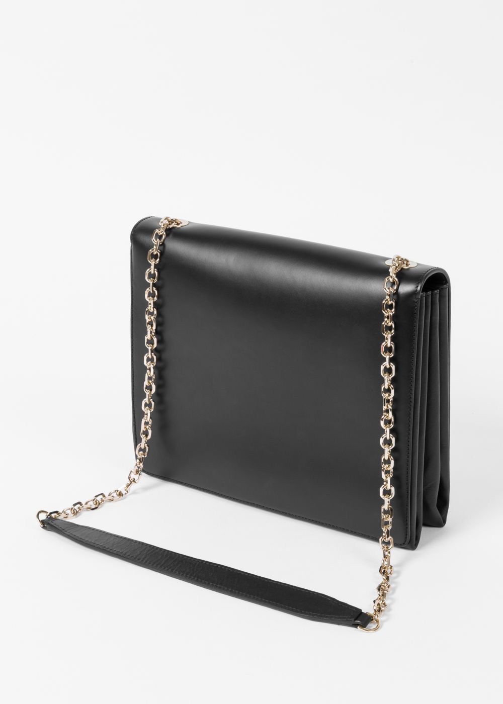 Paul Smith Lady's Black 'heart' Leather Shoulder Handbag