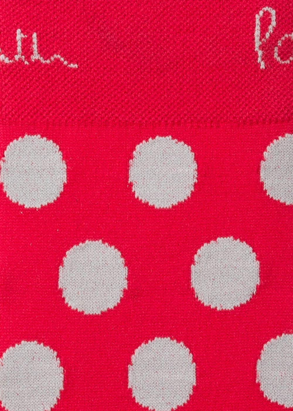 Paul Smith Mens's Red Polka-Dot Cycling Socks