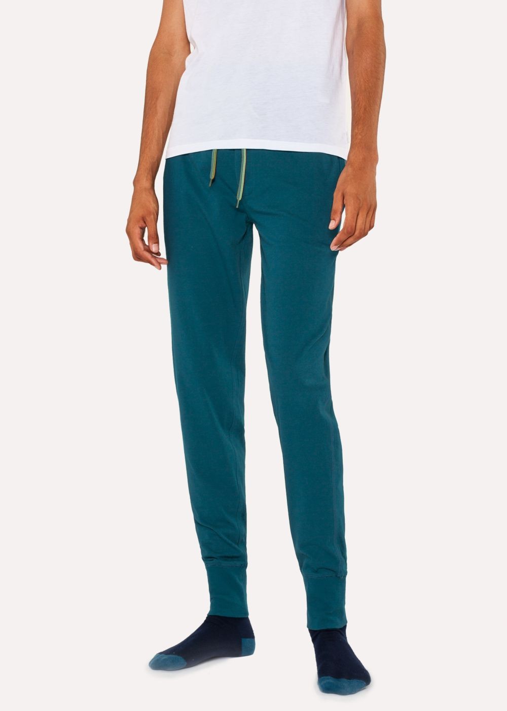 Paul Smith Mens's Teal Jerseys Cotton Lounge Pants