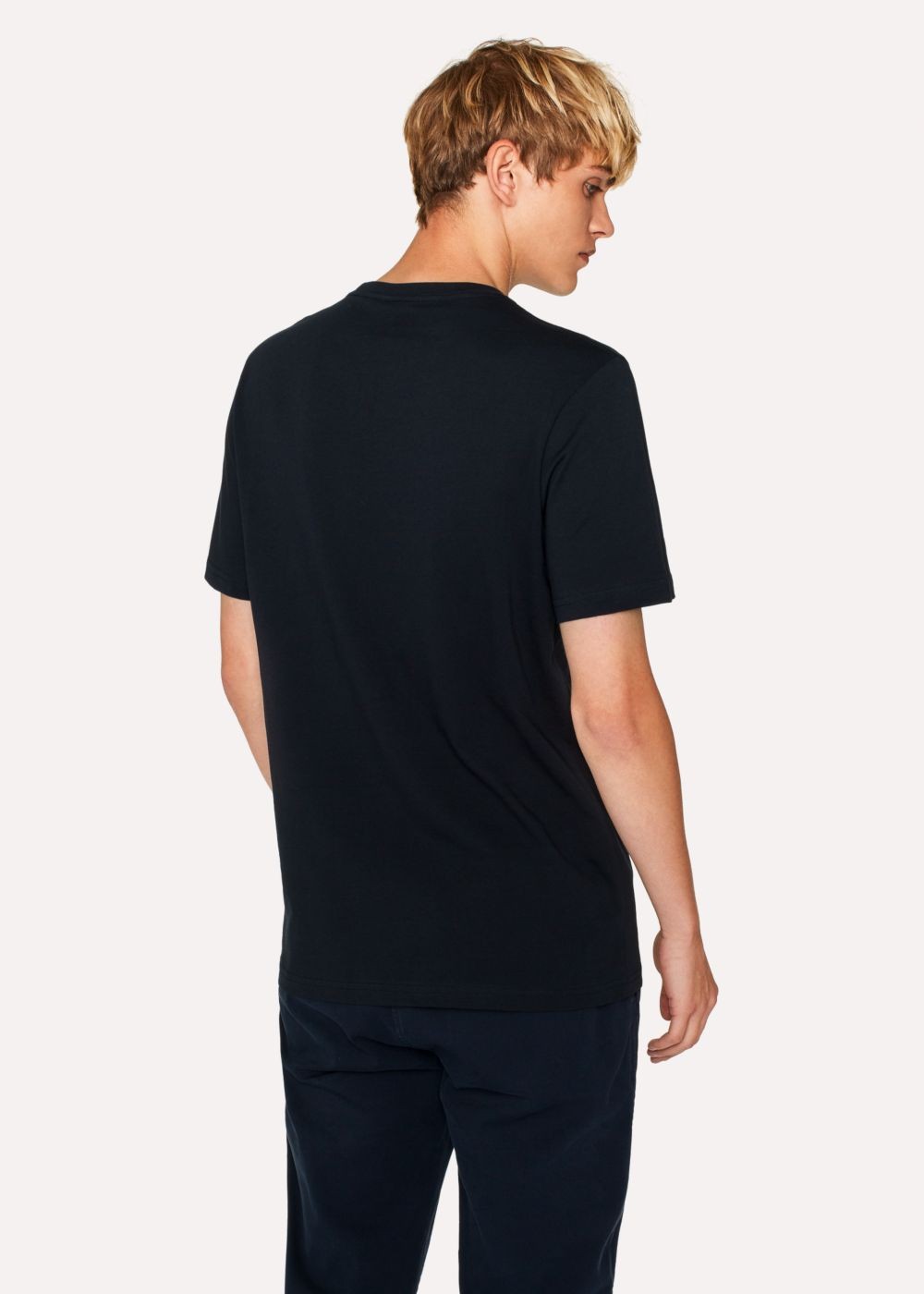 Paul Smith Men's Navy 'butterflies' Print Organic-Cotton Tshirt