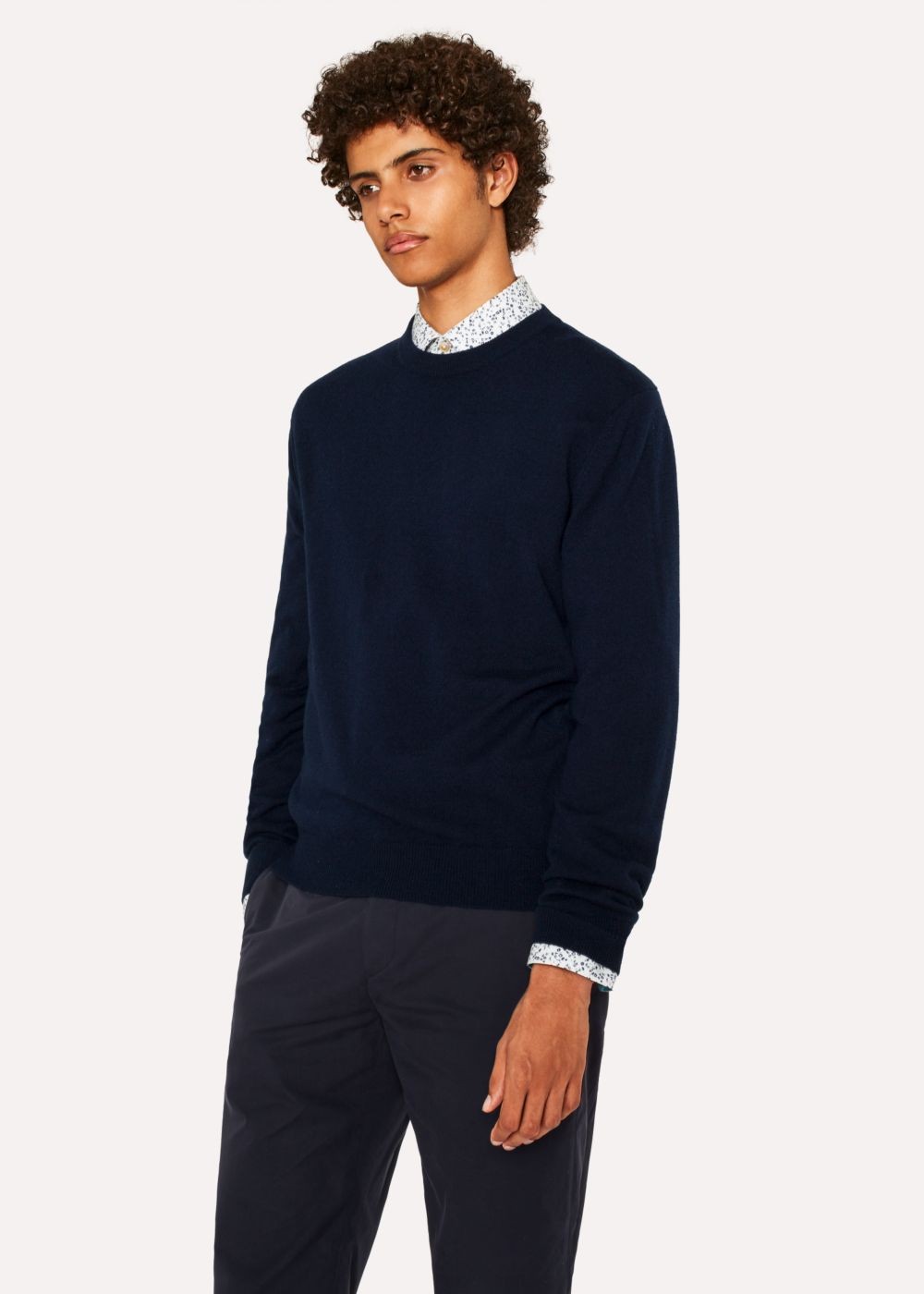 Paul Smith Mens's Navy Cashmere Crew Neck Sweater