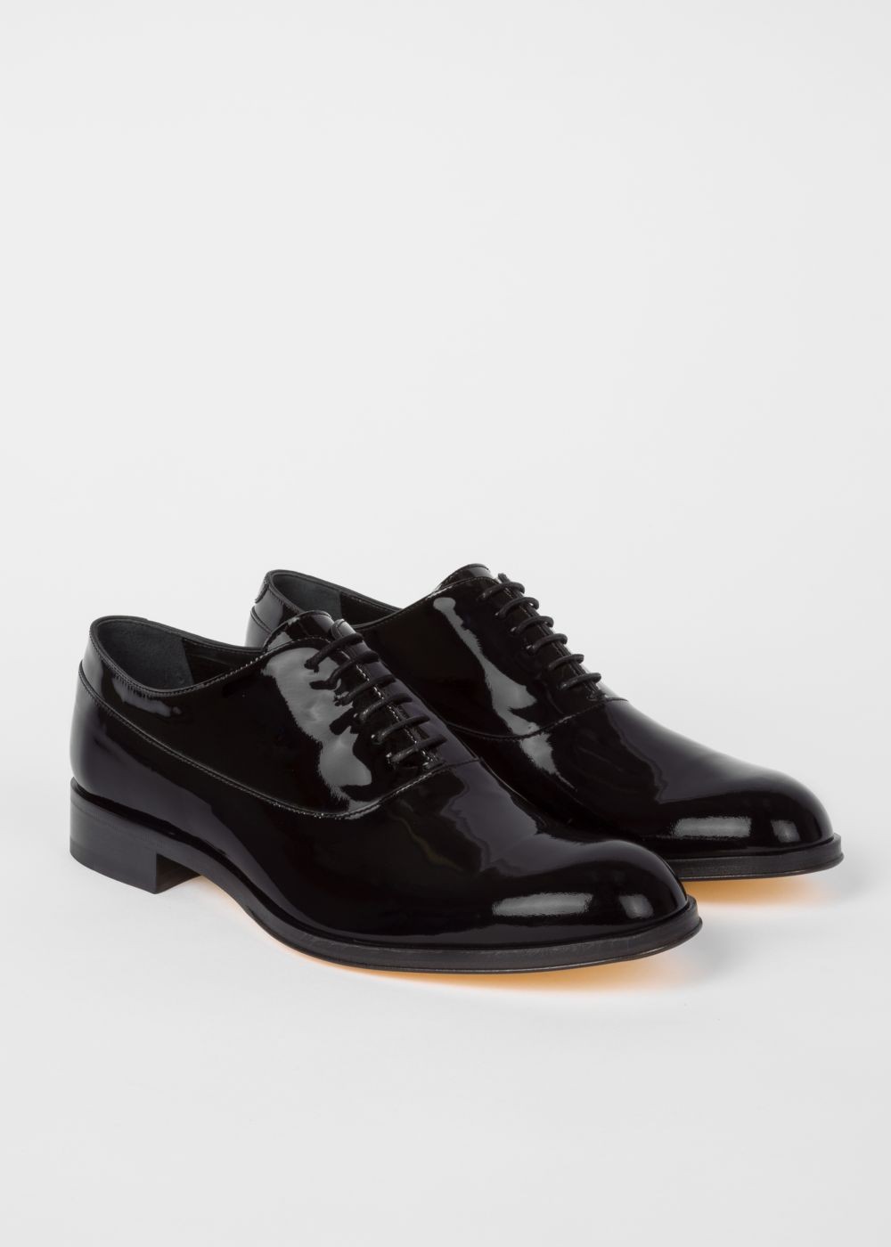 Paul Smith Men's Black Patent Leather 'noam' Oxford Sneaker