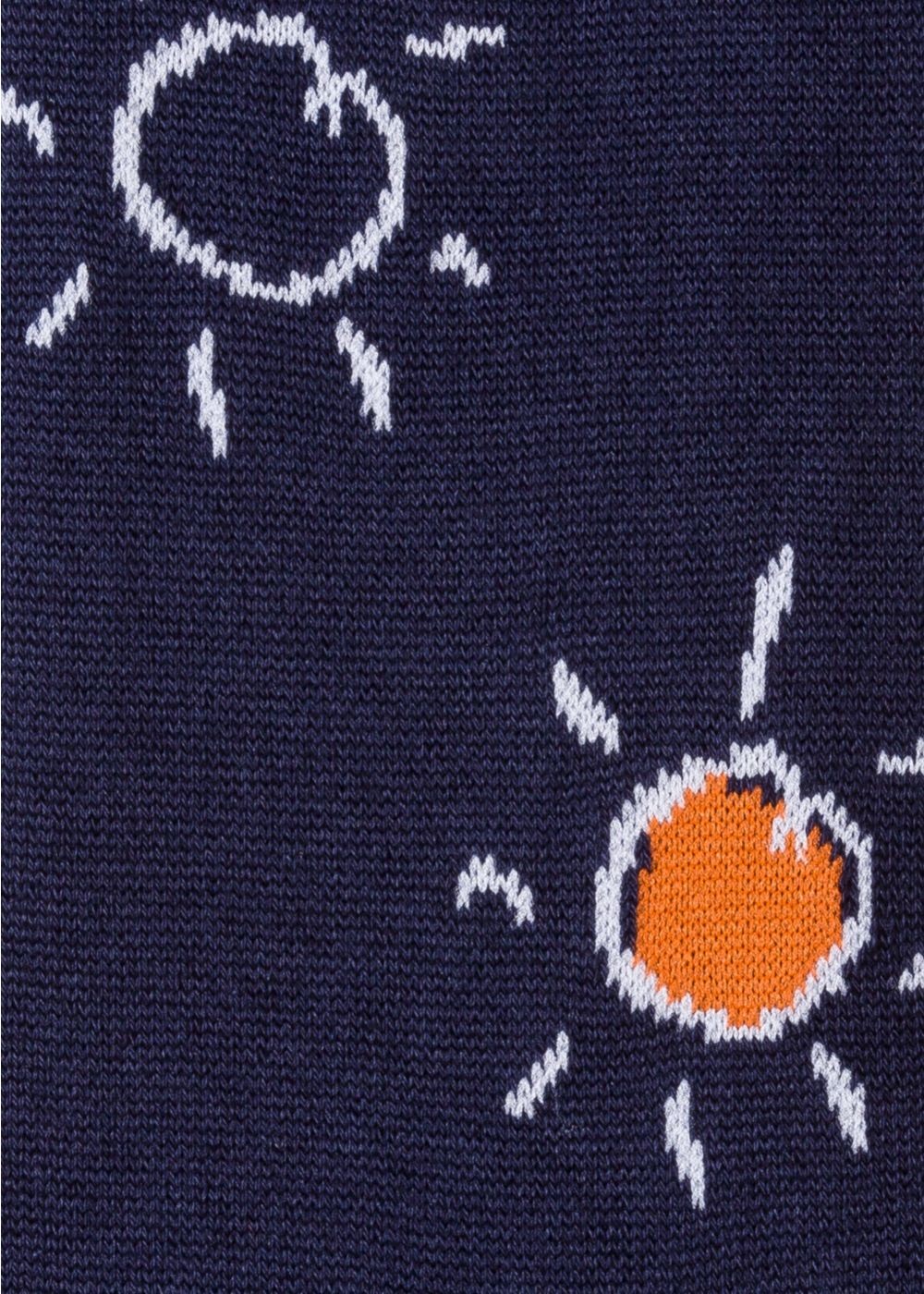 Paul Smith Mens's Navy 'sun Doodle' Motif Socks