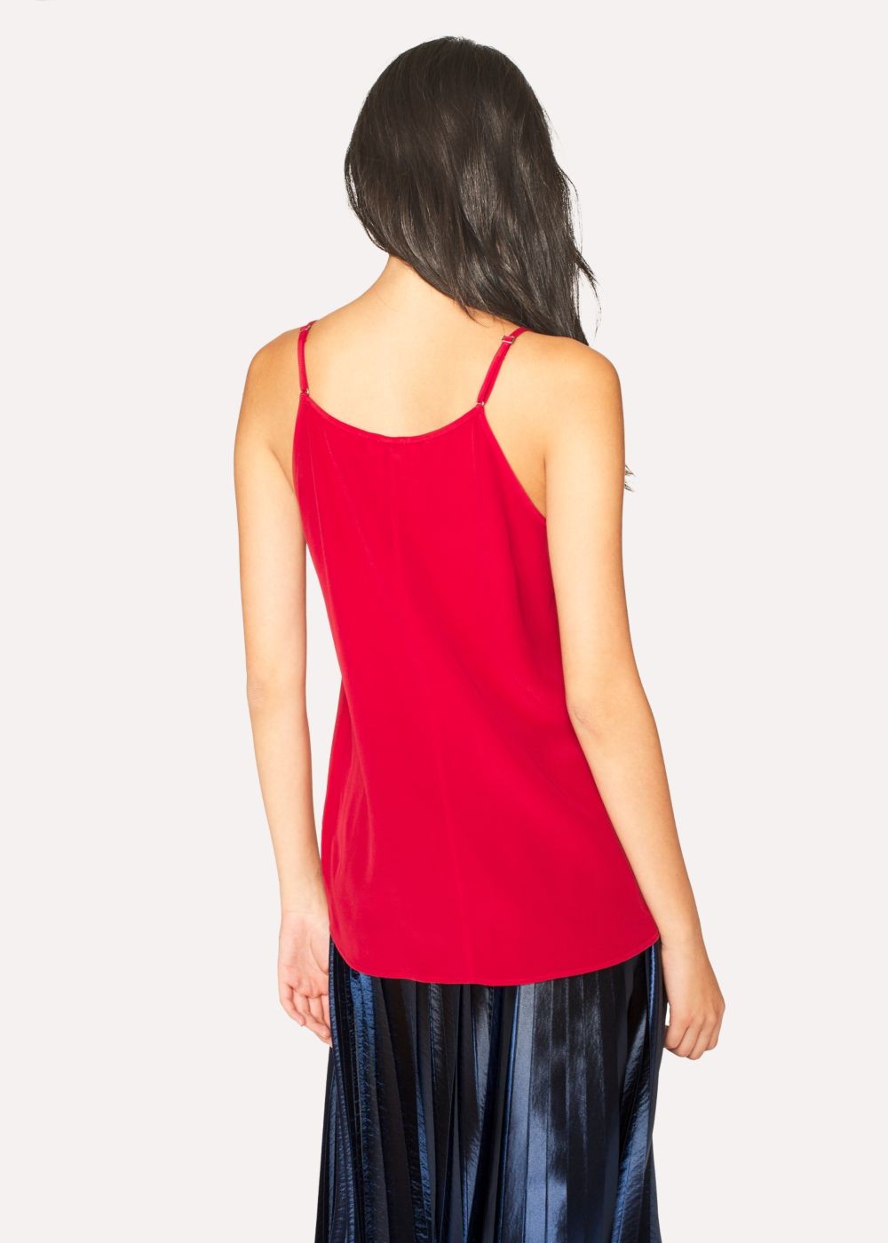 Paul Smith Women's Raspberry Silk-Blend Cami Top