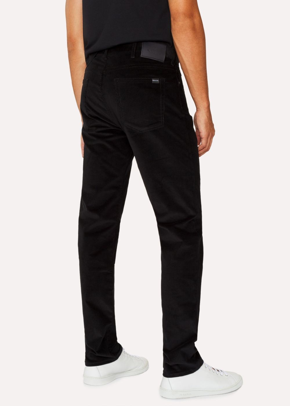 Paul Smith Men's Tapered-Fit Black Corduroy Pants