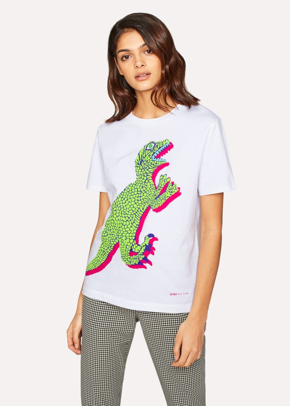 Paul Smith Women's White Large 'dino' Print Cotton Shirts