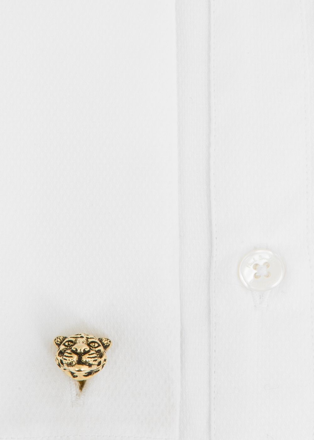 Paul Smith Men's Gold 'leopard Head' Cufflinks Accessories