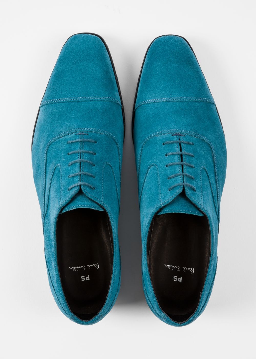 Paul Smith Men's Teal Suede 'tompkins' Oxford Shoes