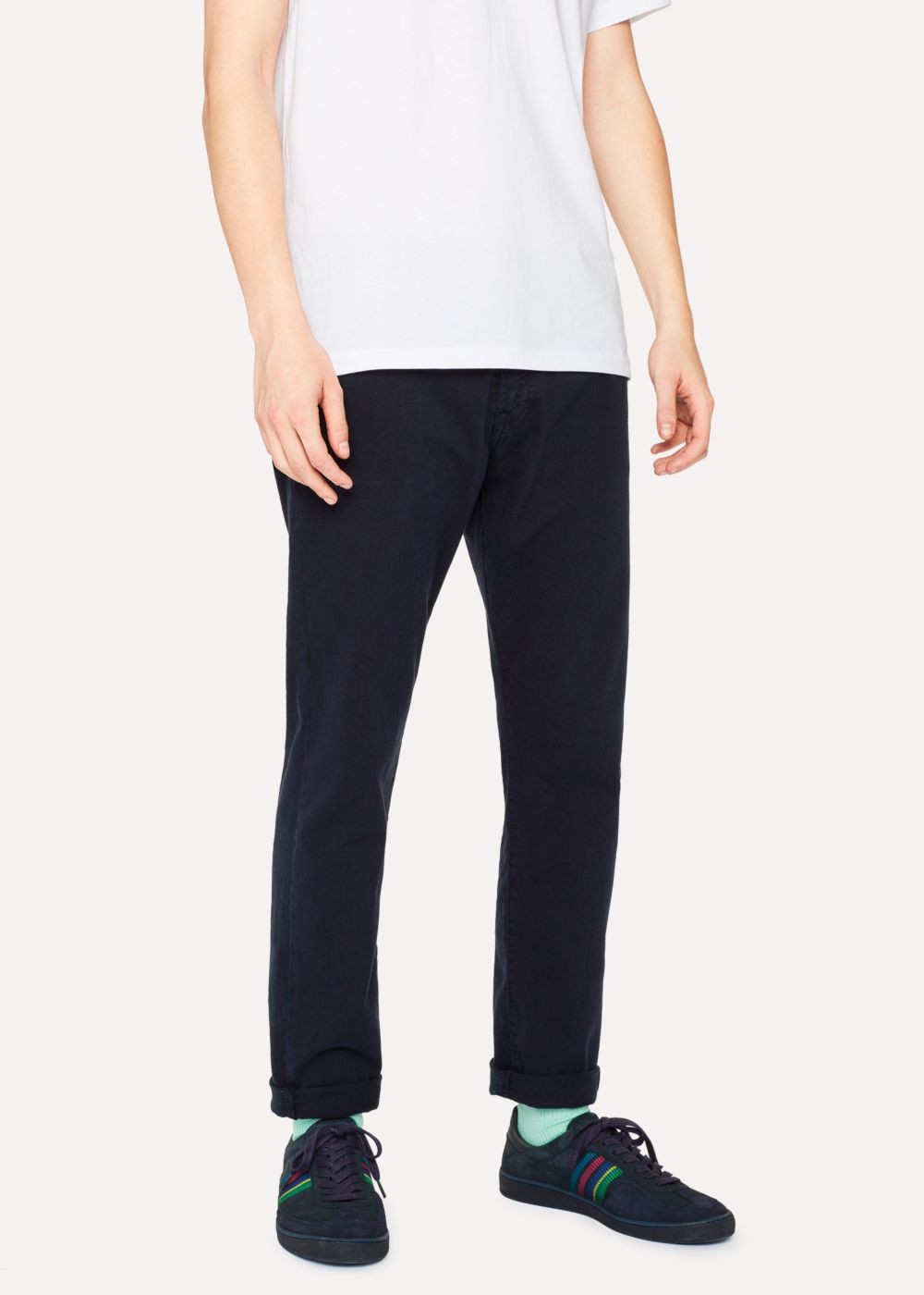 Paul Smith Men's Tapered-Fit Dark Navy Denim Jeans