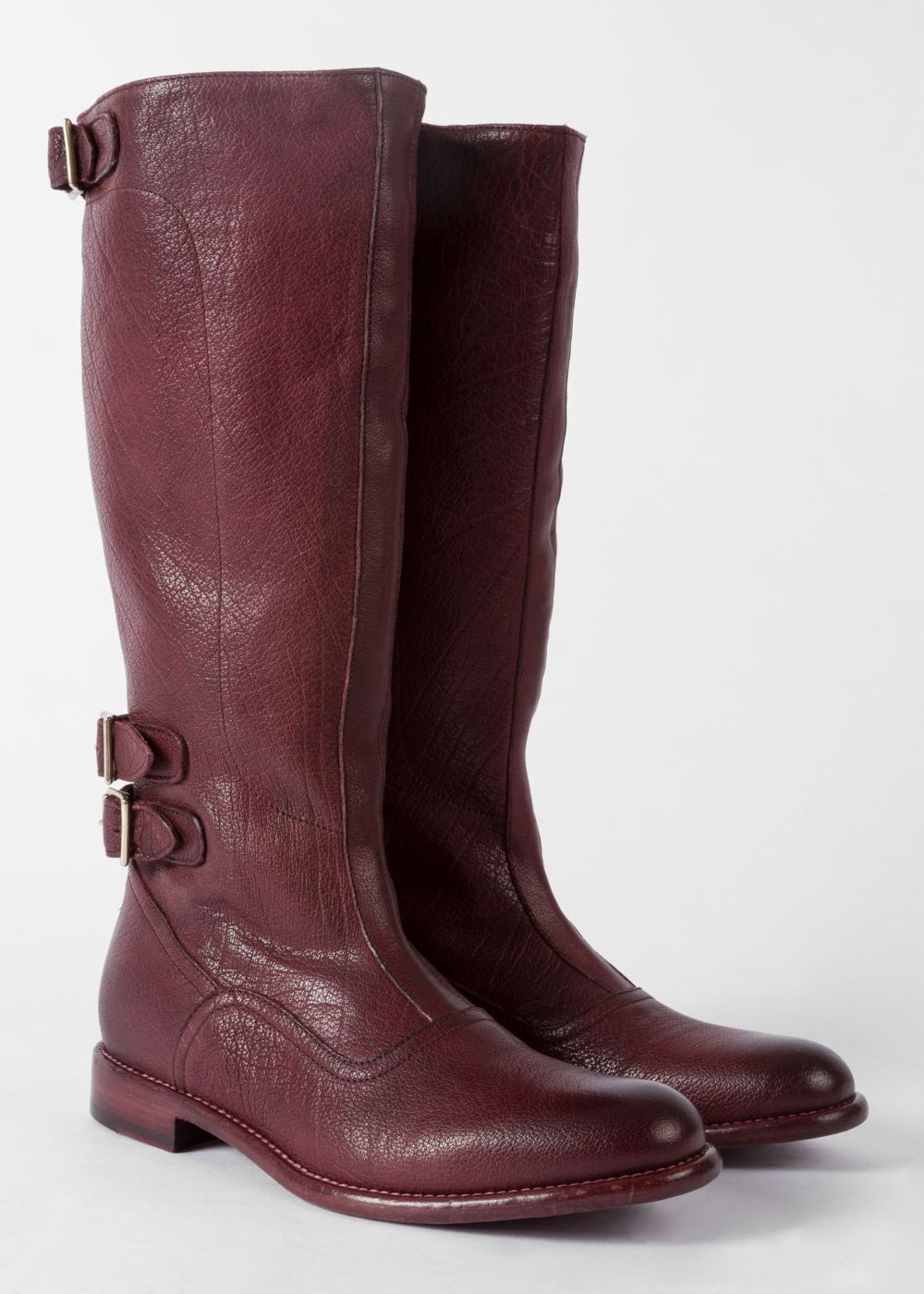 Paul Smith Women's Bordeaux Leather 'kings' Boots