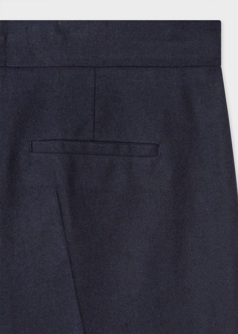 Paul Smith Womens's Slim-Fit Navy Cotton Flannel Pants