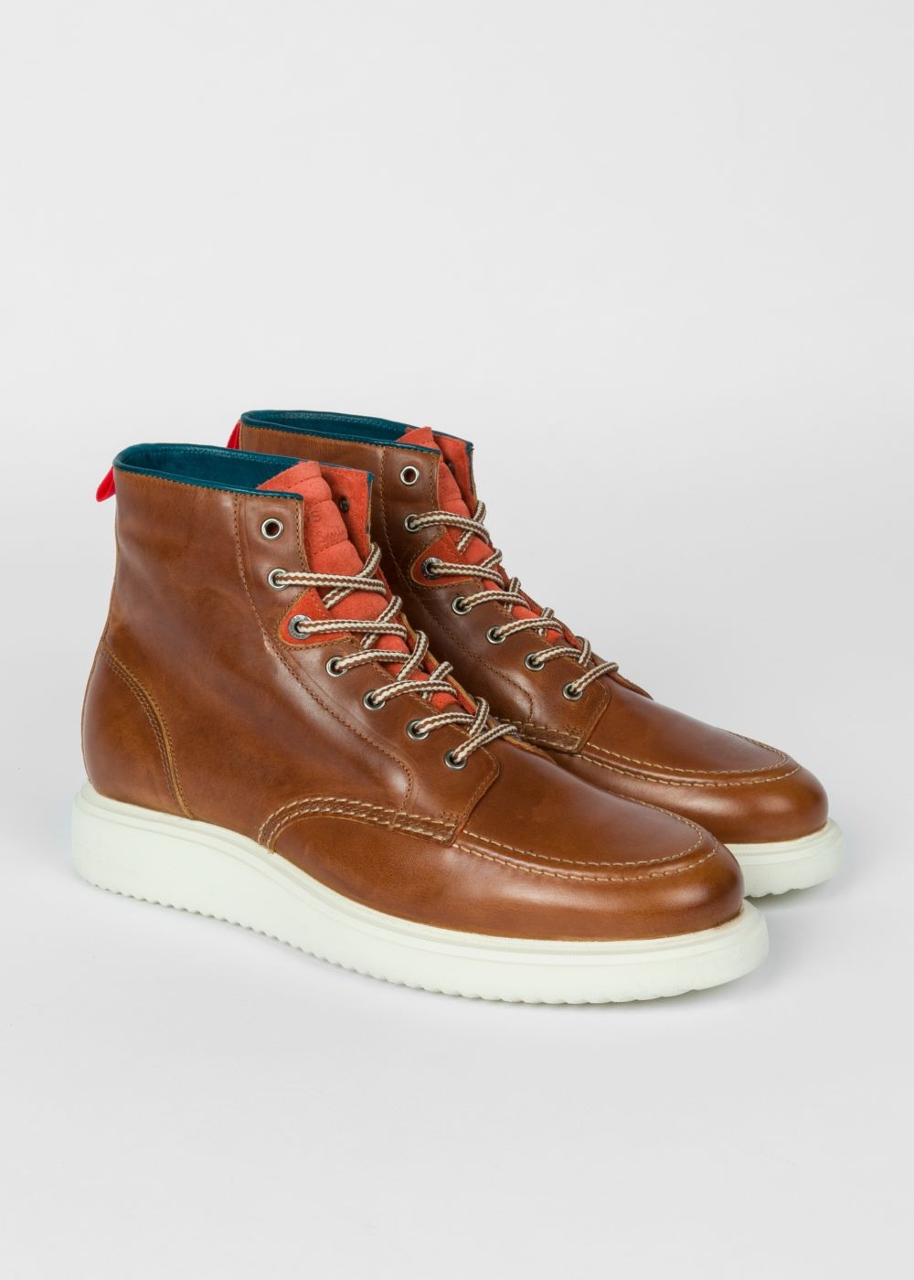 Paul Smith Men's Tan 'caplan' Leather Boots