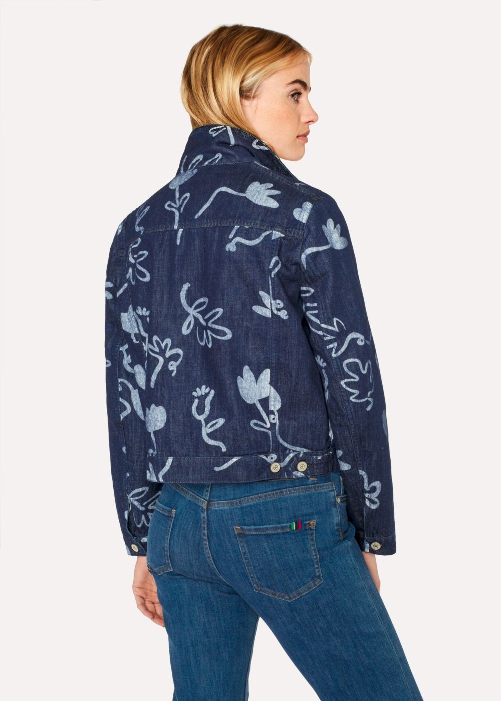 Paul Smith Women's Indigo 'acapulco' Print Denim Jackets