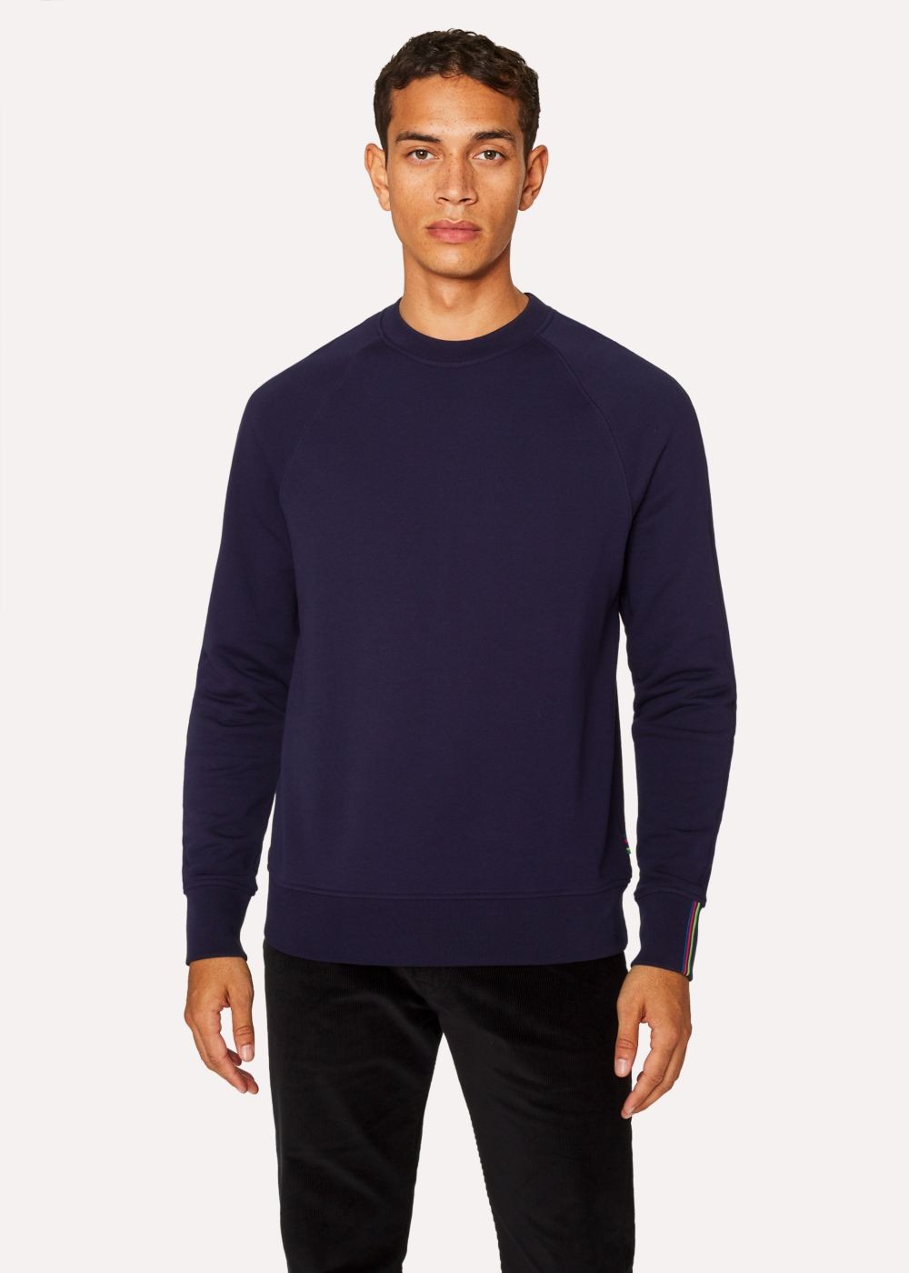 Paul Smith Men's Navy Cotton Raglan Sweatshirt