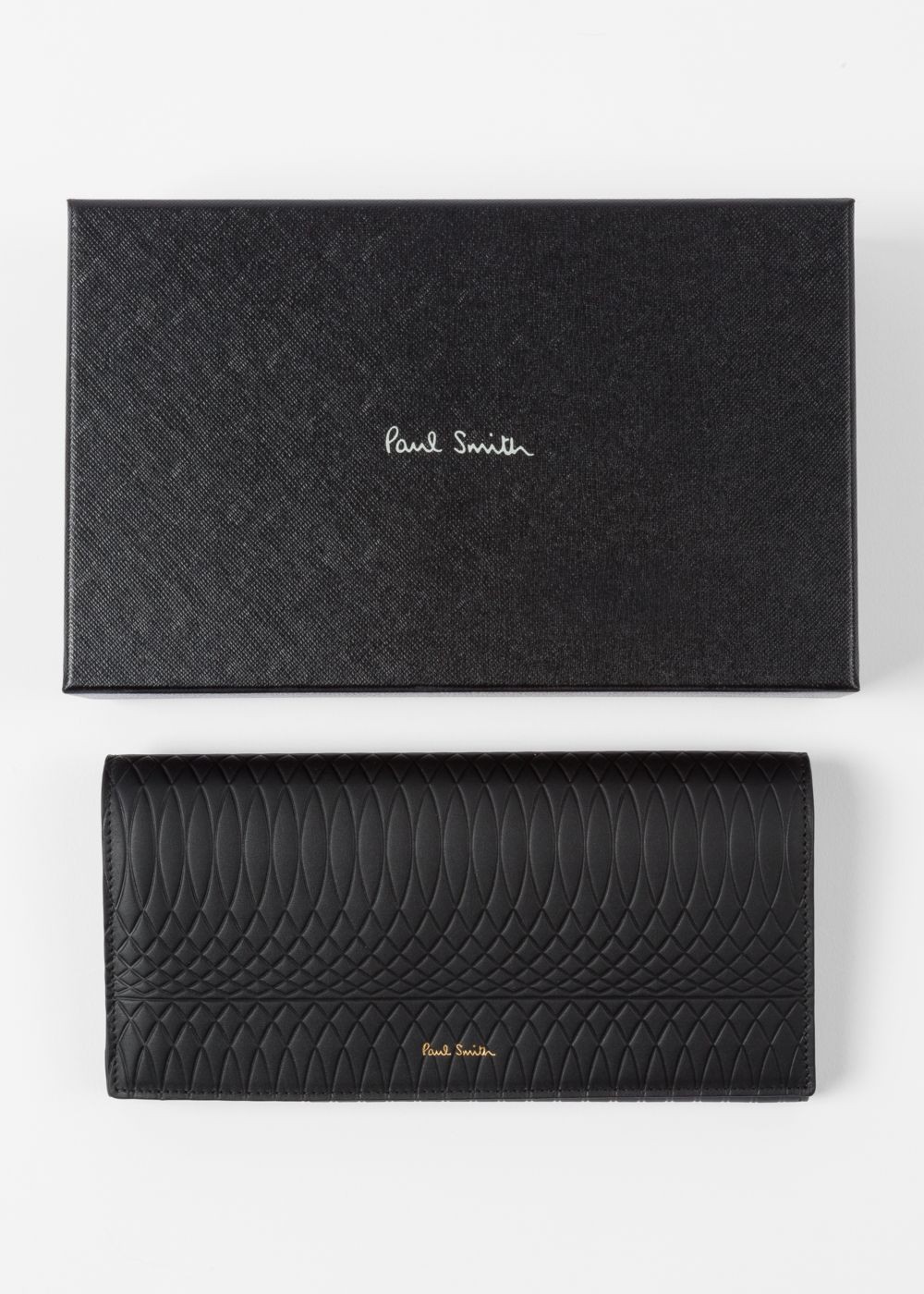 Paul Smith No. - Womens's Black Leather Tri-Fold Wallet