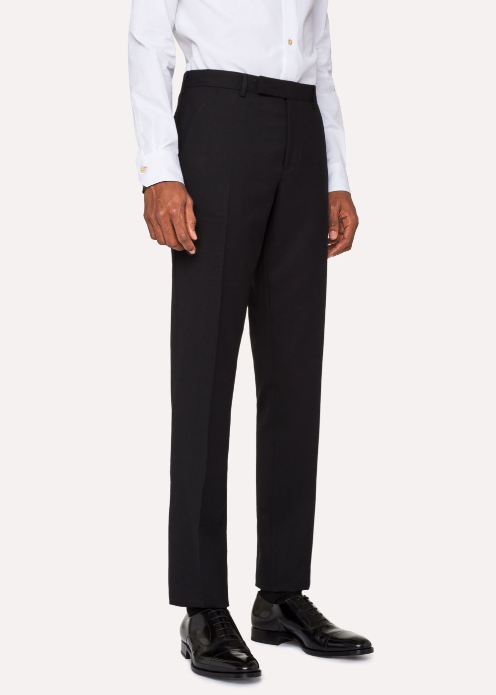 Paul Smith Mens's Slim-Fit Black Wool 'a Suit To Travel In' Pants