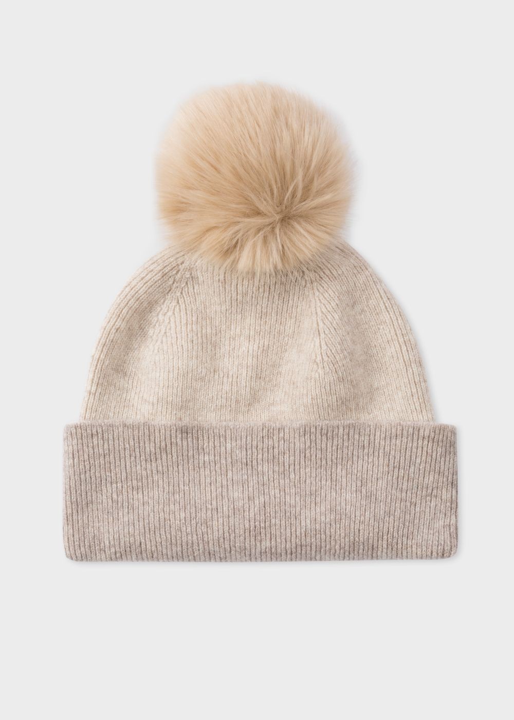 Paul Smith Women's Ecru And Cream Pom-Pom Wool Hat