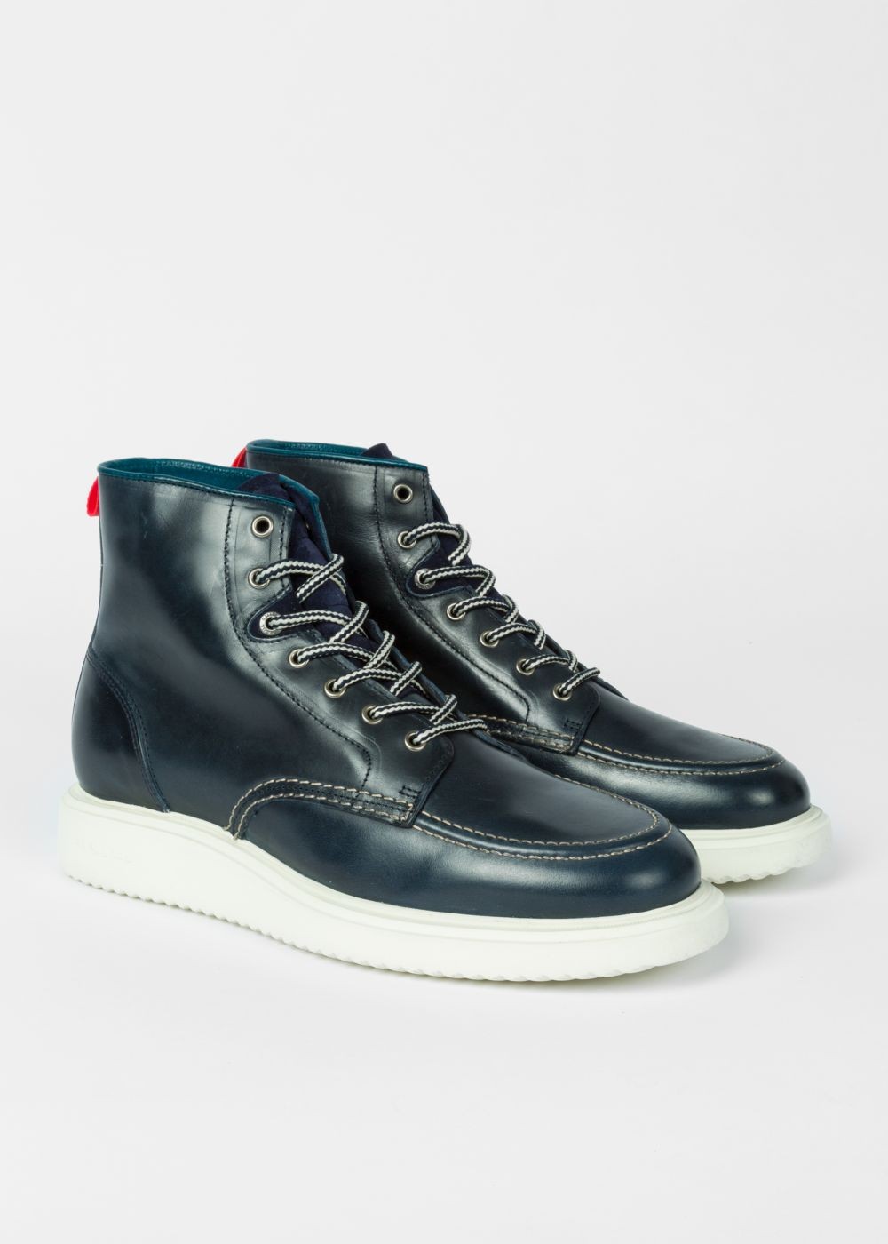 Paul Smith Mens's Navy 'caplan' Leather Boots