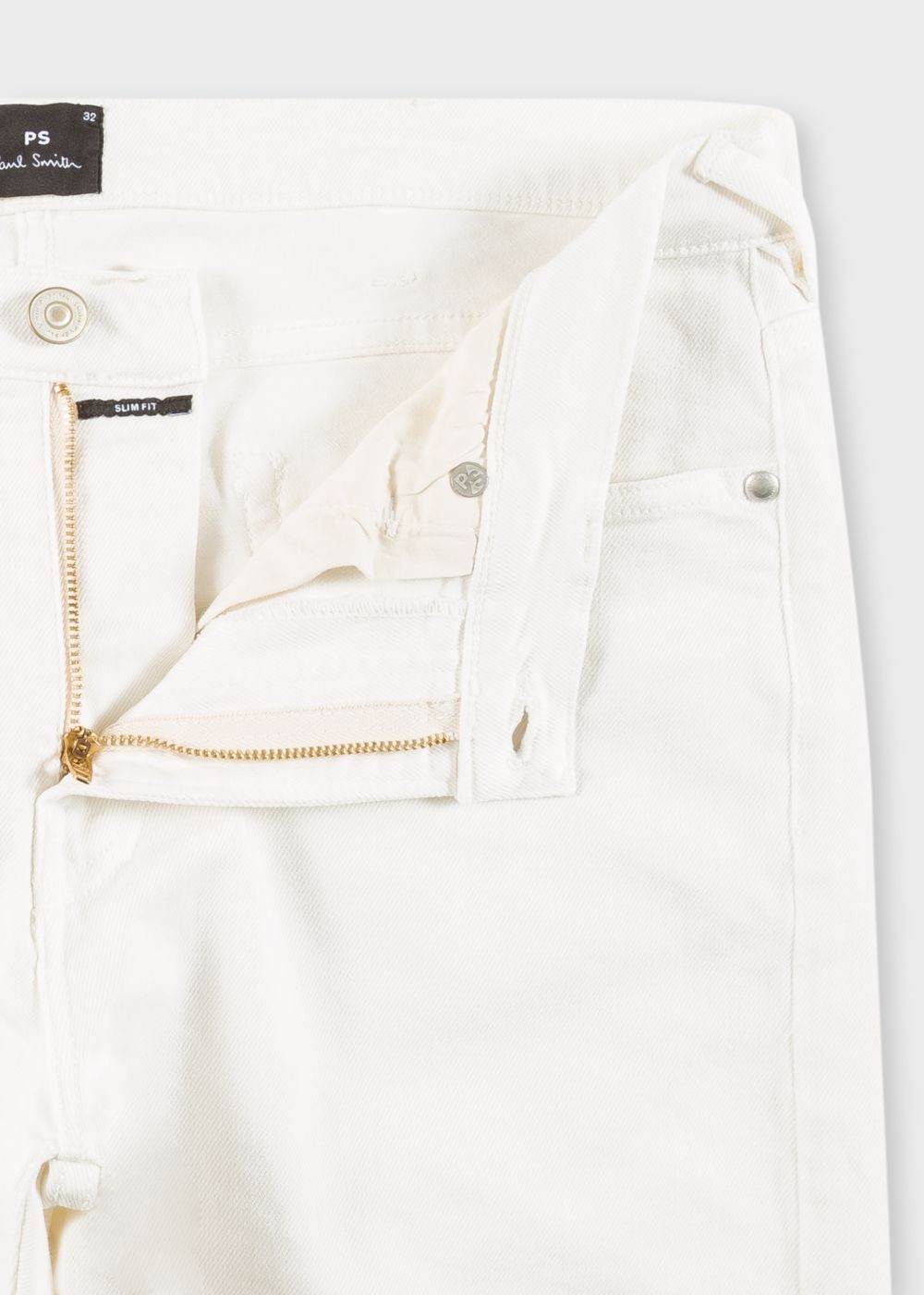 Paul Smith Mens's Slim-Fit White Jeans