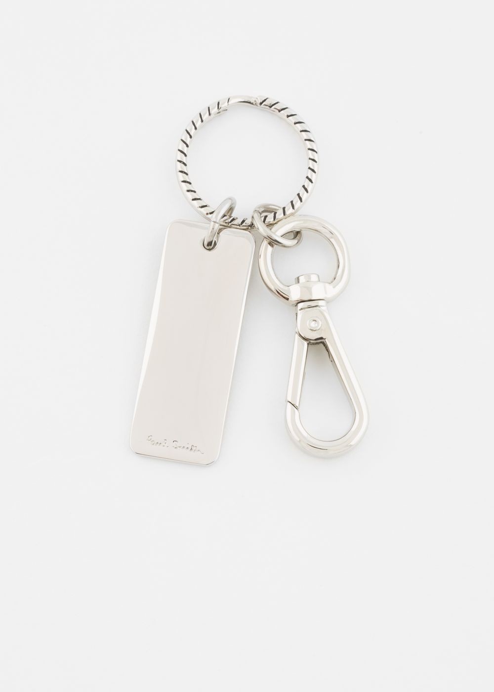 Paul Smith Multi-Coloured Stripe Tag Metal Keyring Accessories Men