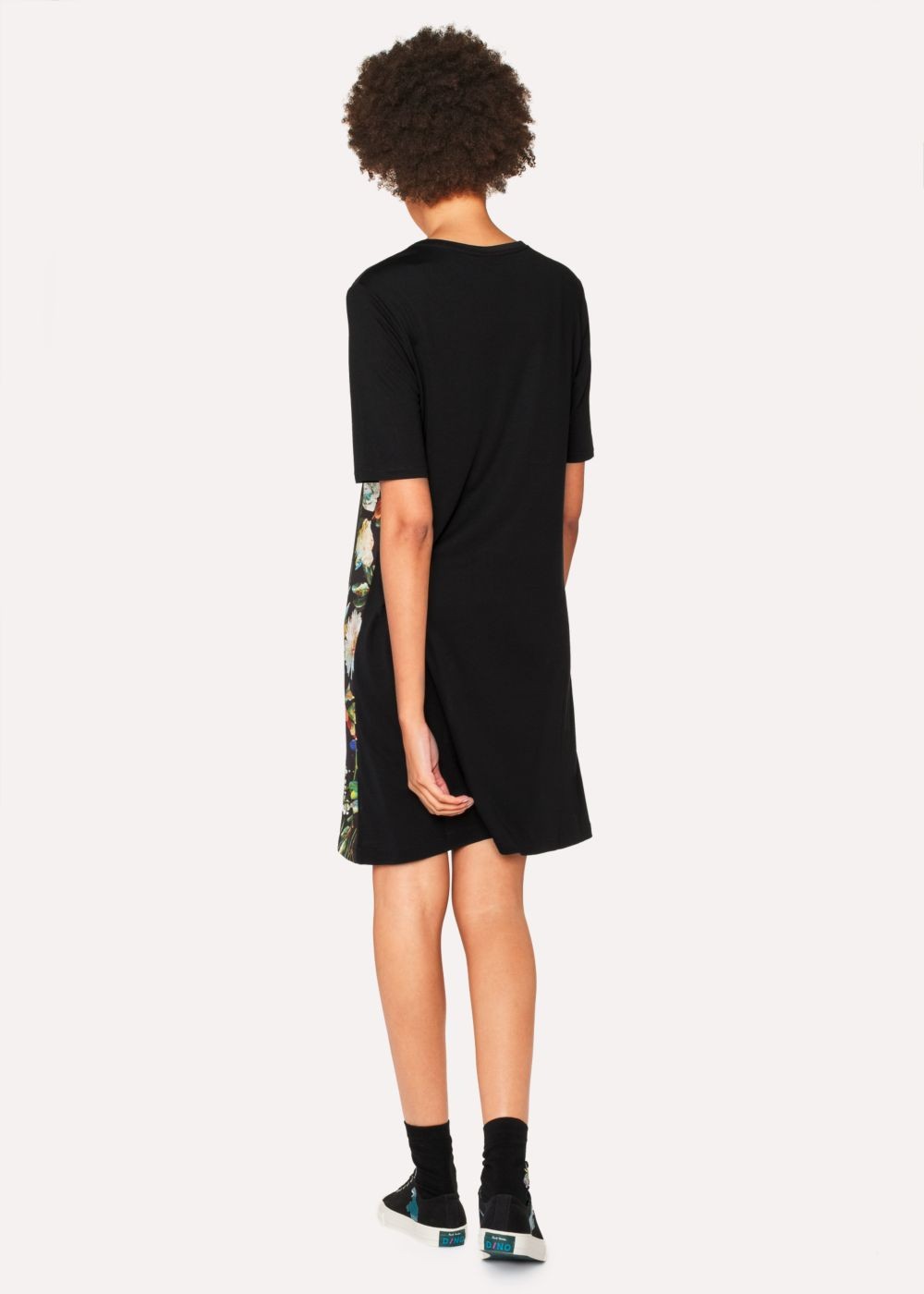 Paul Smith Women's Black 'photographic Floral' Print Jersey Dress