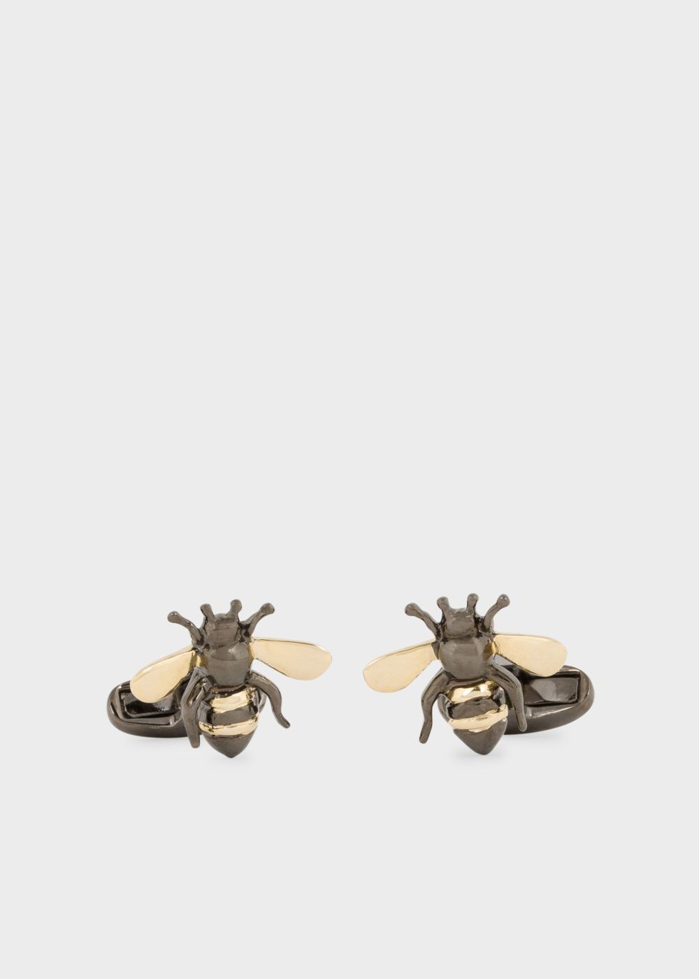 Paul Smith Men's Gold And Silver 'bee' Cufflinks Accessories