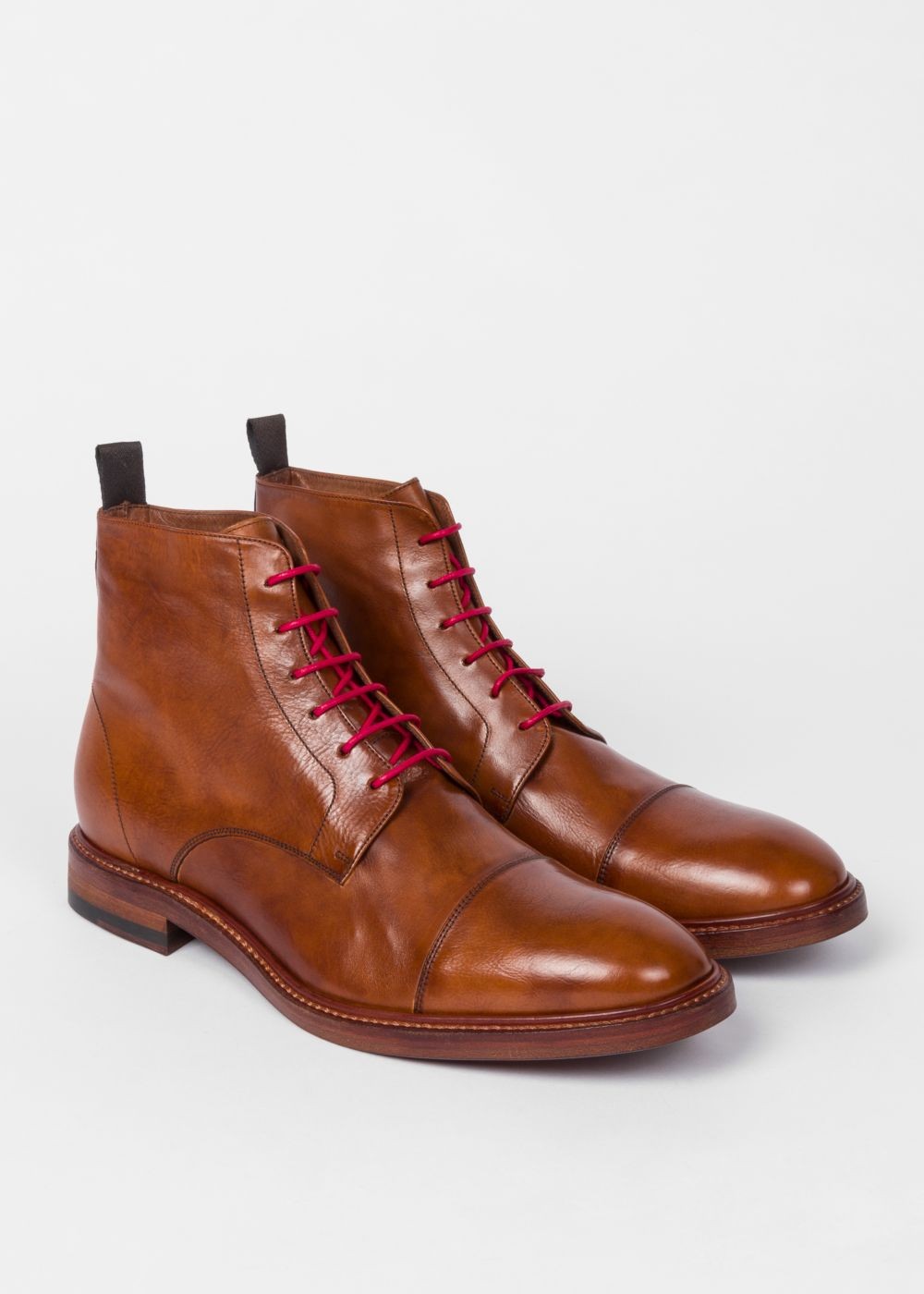 Paul Smith Mens's Tan Calf Leather 'jarMen' Boots