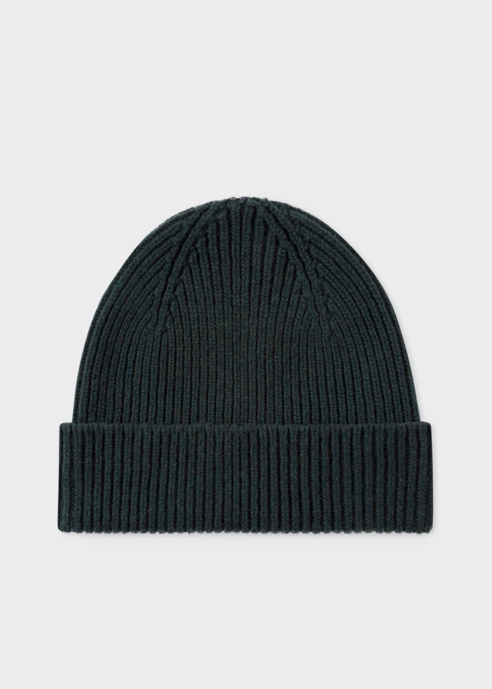 Paul Smith Men's Dark Green Cashmere-Blend Beanie Hat