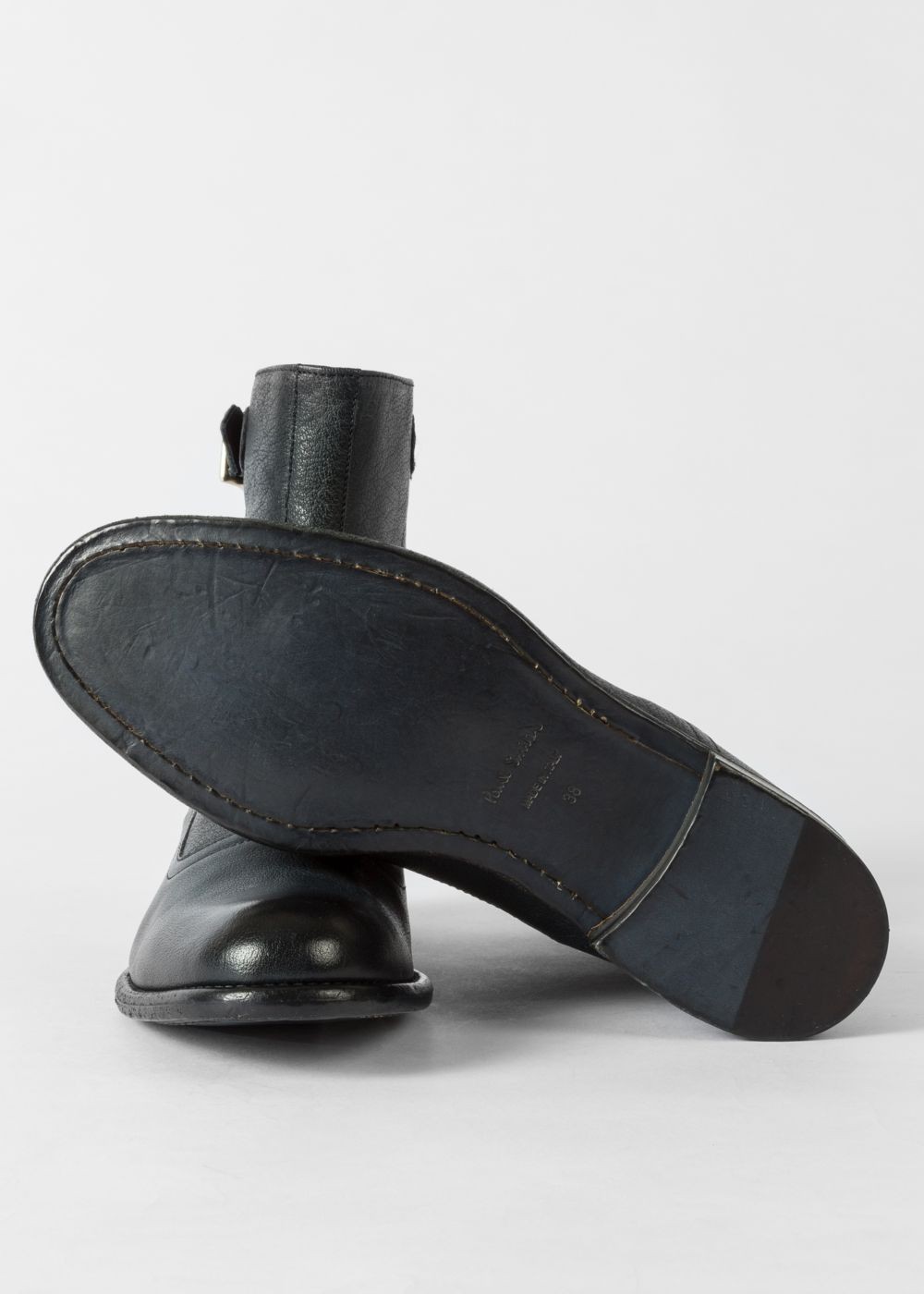 Paul Smith Women's Navy Leather 'thunder' Boots