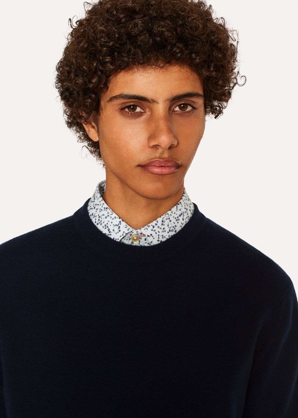 Paul Smith Mens's Navy Cashmere Crew Neck Sweater