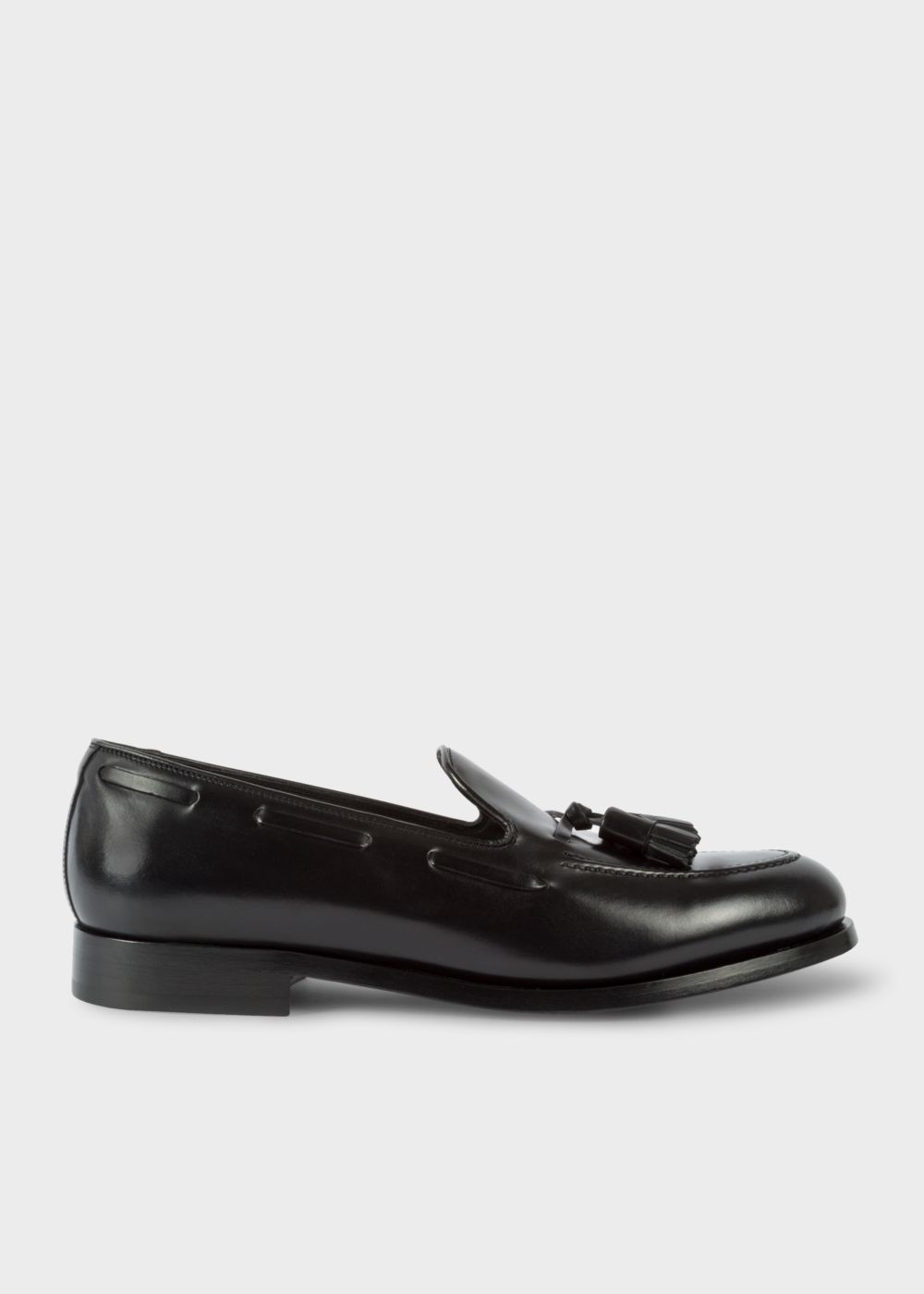 Paul Smith Men's Black Leather 'simmons' Tasseled Loafers Trainers