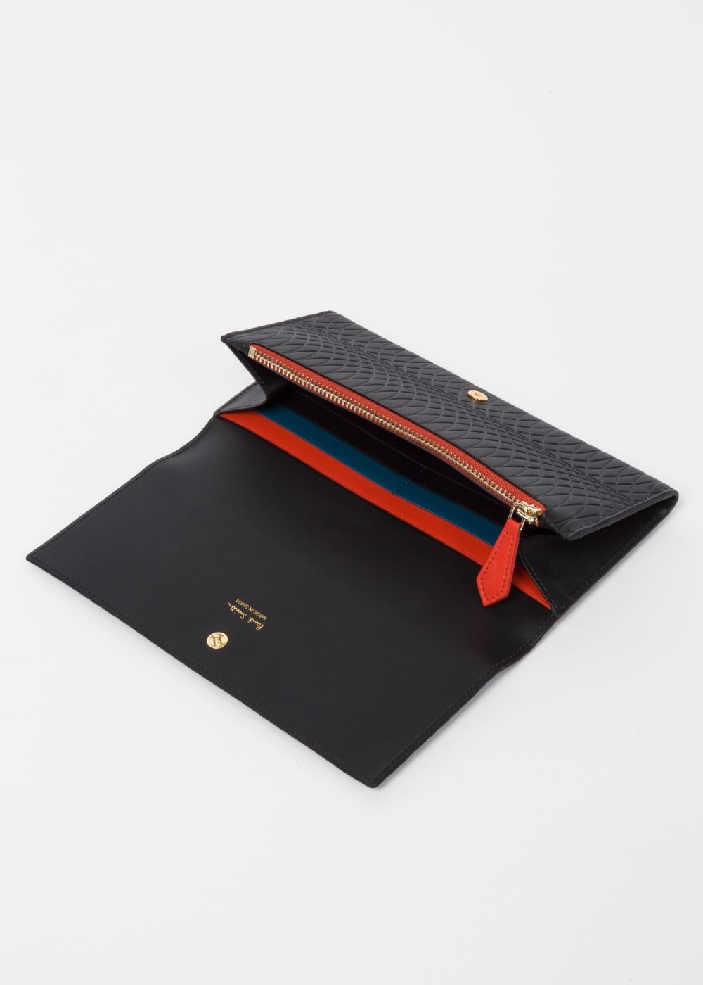 Paul Smith No. - Womens's Black Leather Tri-Fold Wallet
