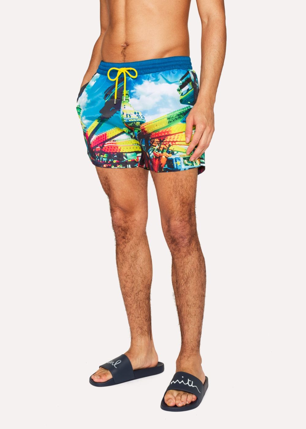 Paul Smith Men's Multi-Coloured 'brighton Photo' Print Swim Shorts
