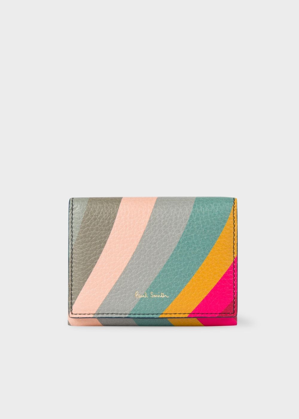 Paul Smith Womens's 'swirl' Print Leather Card Wallet