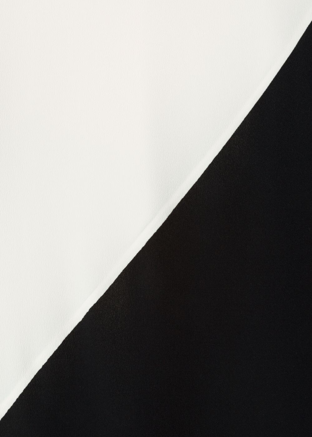 Paul Smith Women's Black And White Silk-Blend Colour Block Top