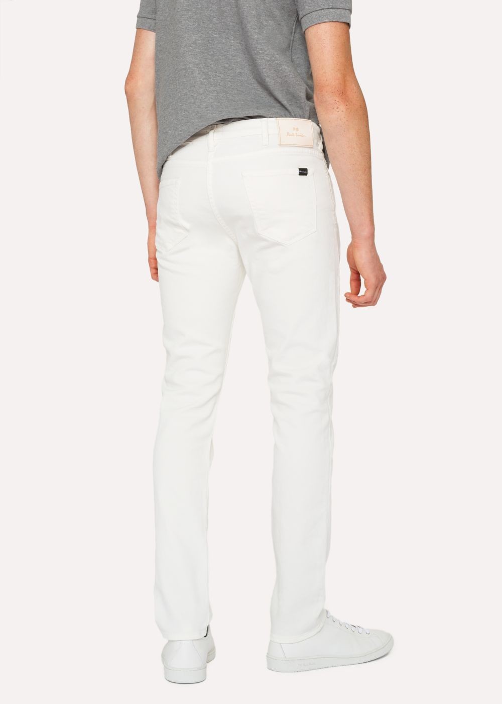 Paul Smith Mens's Slim-Fit White Jeans