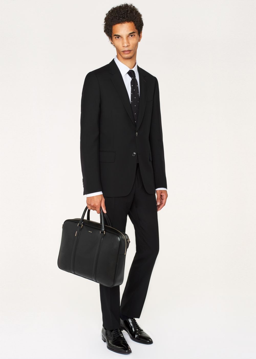 Paul Smith Men's Black ' City' Leather Business Folio Accessories