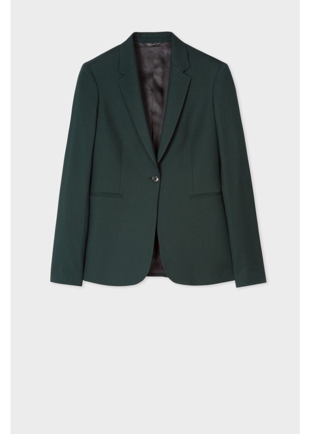 Paul Smith A Suit To Travel In - Womens's Dark Green One-Button Wool Blazer