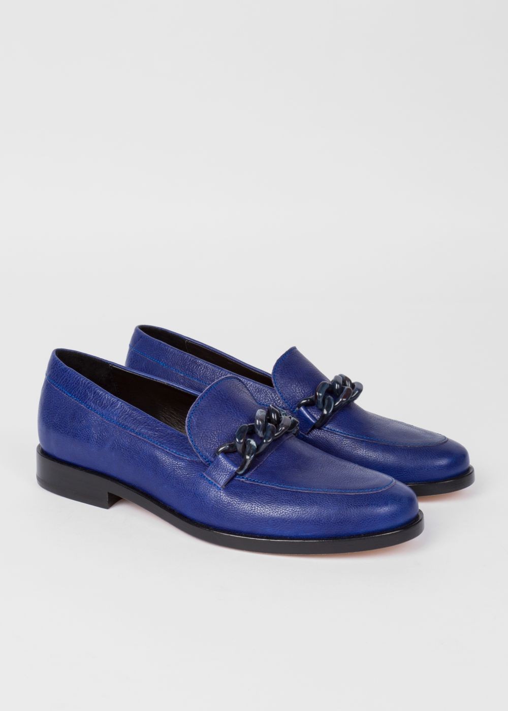 Paul Smith Women's Indigo Calf Leather 'cora' Loafers Shoes