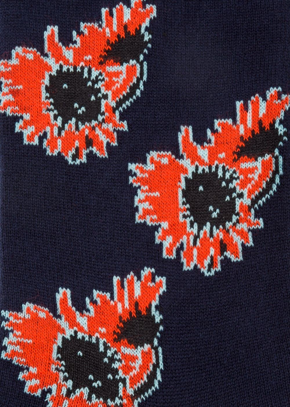 Paul Smith Women's Navy Floral Motif Socks