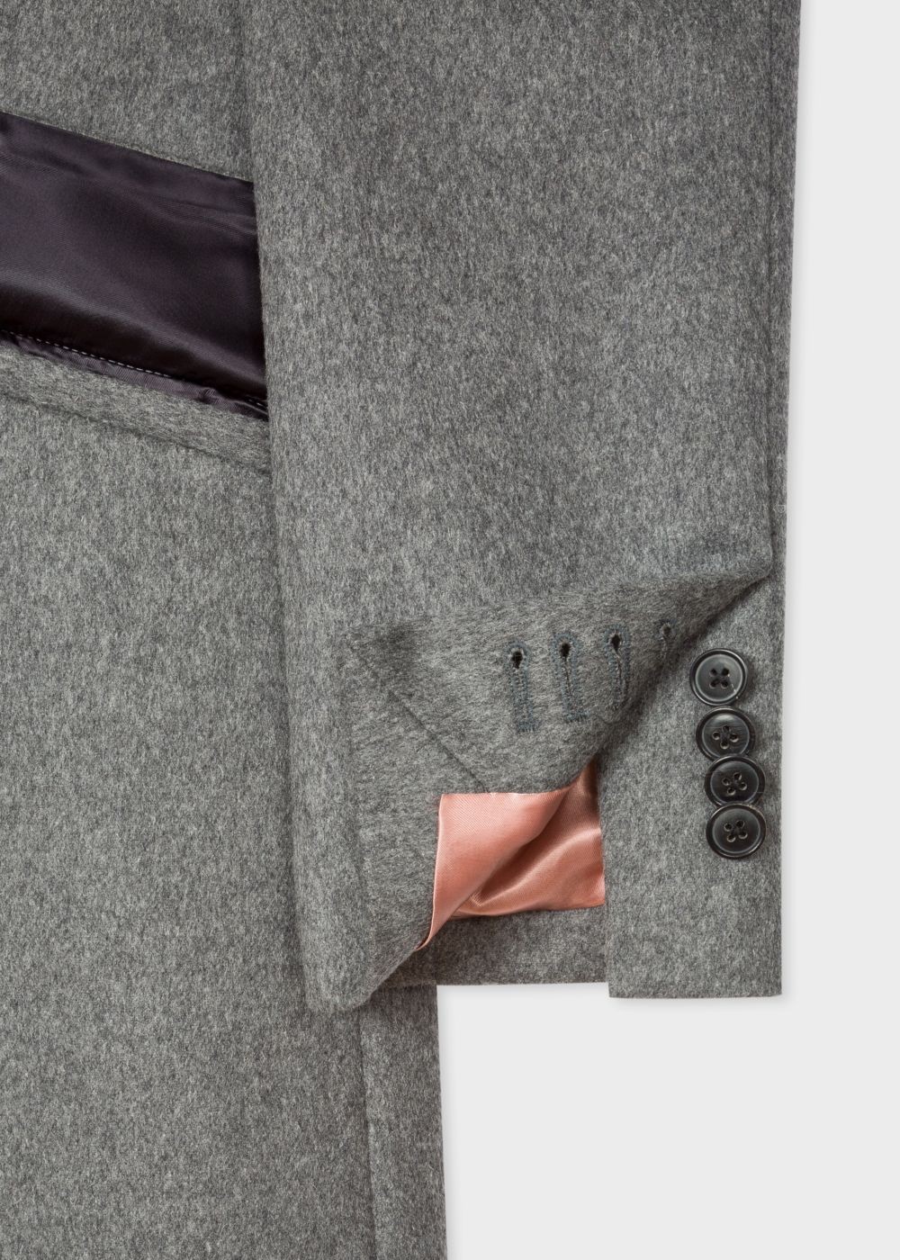 Paul Smith Women's Grey Wool And Cashmere-Blend Epsom Coat