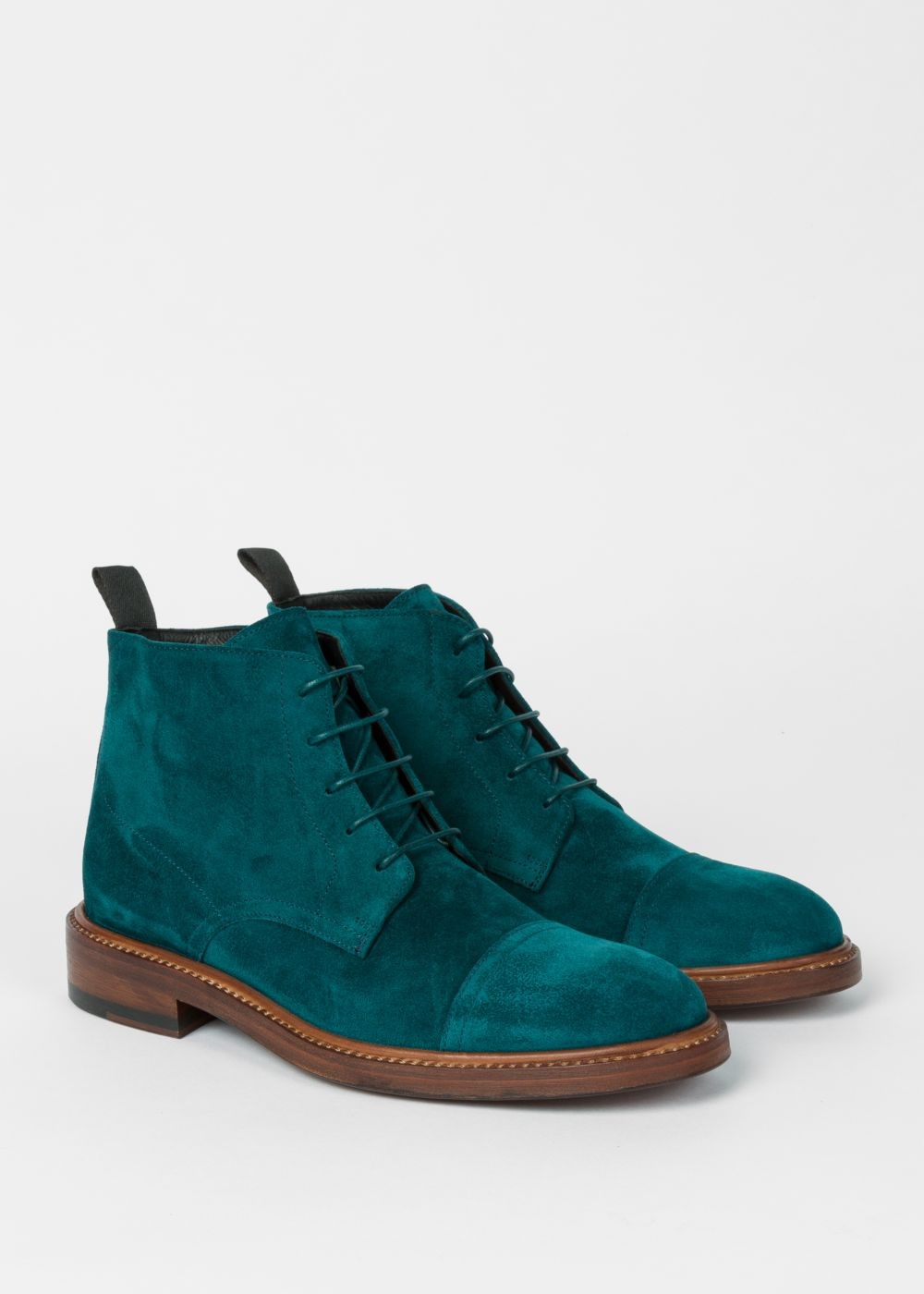 Paul Smith Womens's Turquoise Suede 'jarMen' Boots