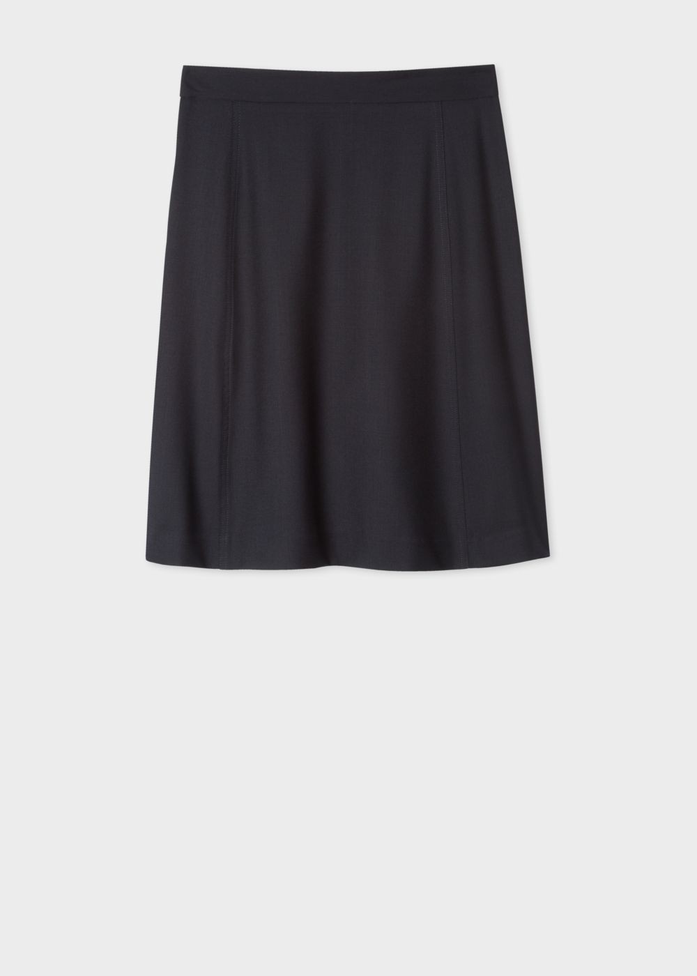 Paul Smith Women's Dark Navy Wool-Twill 'a Skirt To Travel In'