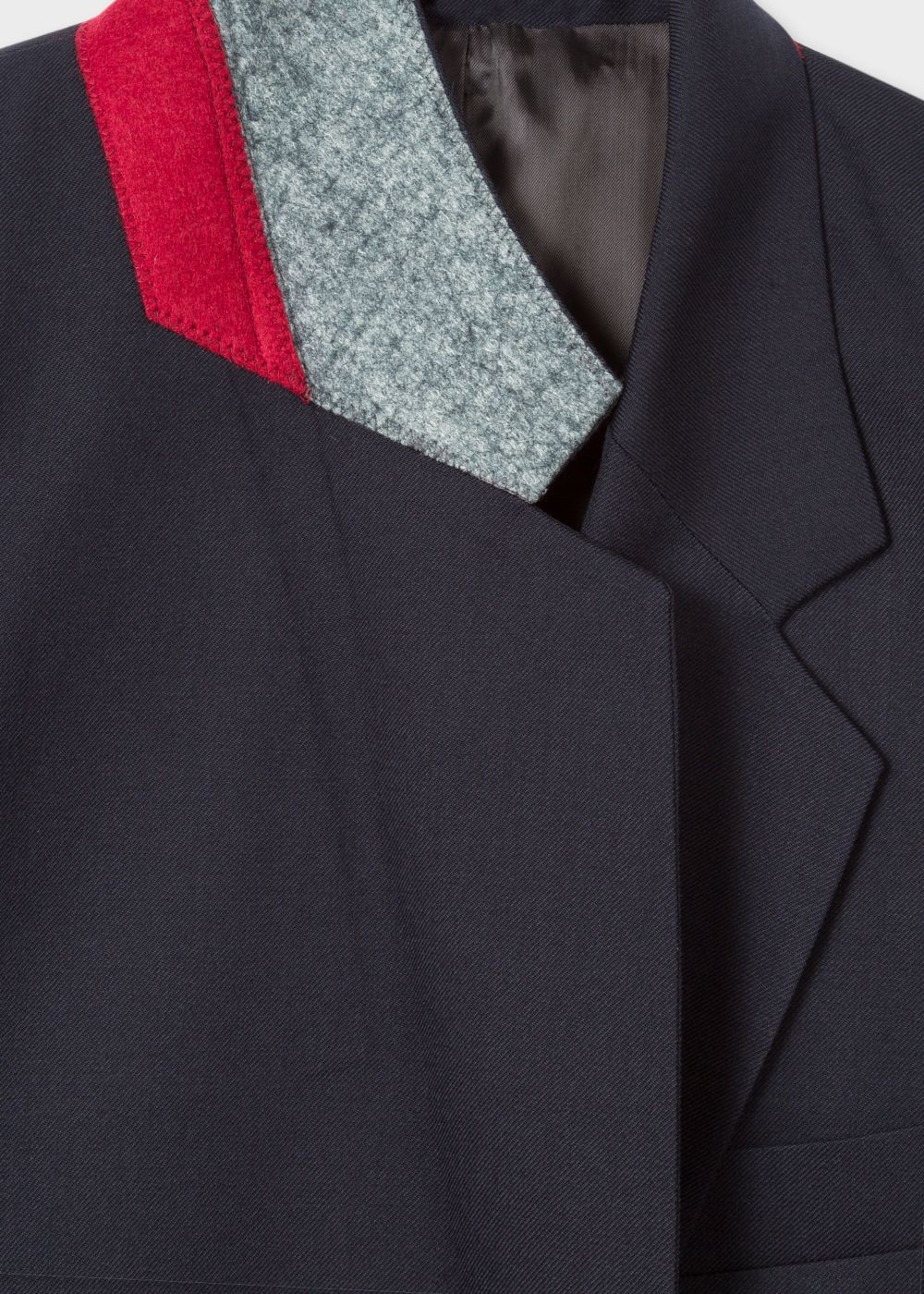 Paul Smith A Suit To Travel In - Womens's Dark Navy Wool Double-Breasted Blazer