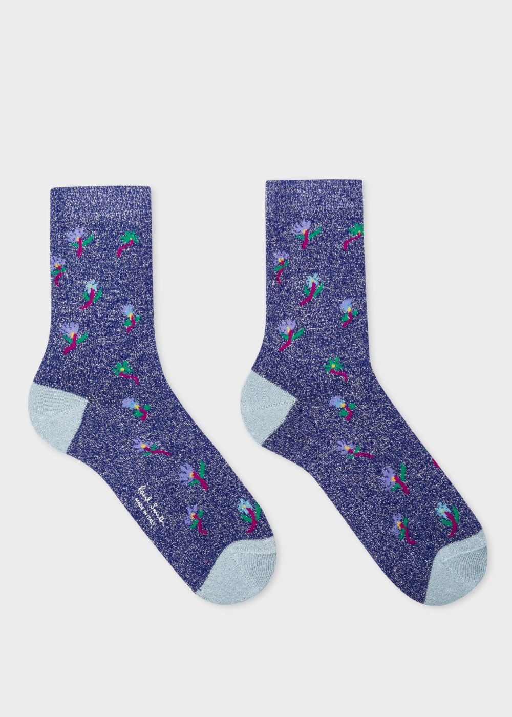 Paul Smith Women's Indigo 'daisy' Glitter Socks