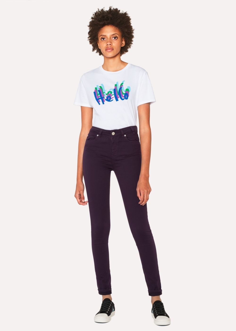 Paul Smith Lady's Skinny-Fit Aubergine Denim Jeans